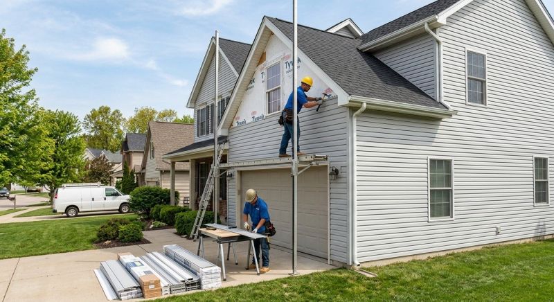 Garage Siding Installation