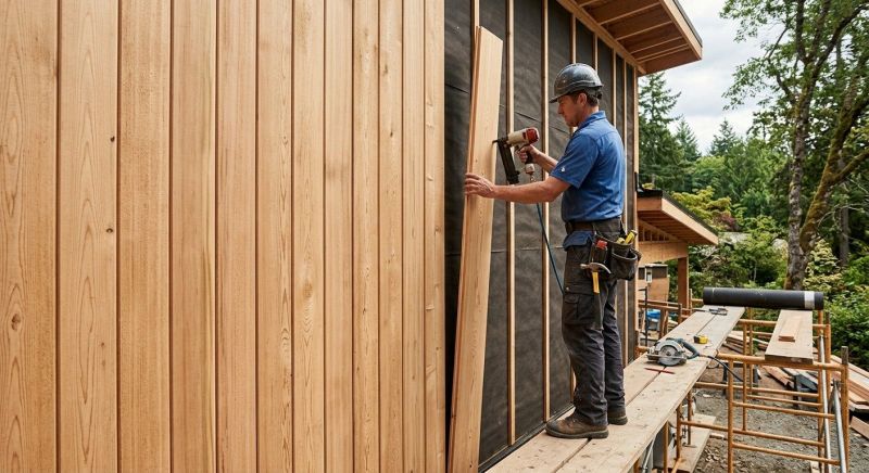Wood Barn Siding Installation