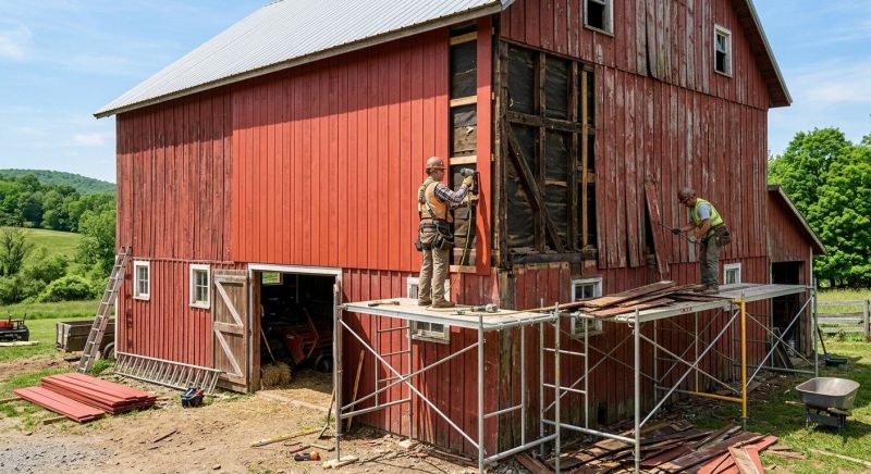 Barn Siding Replacement in Meigs County, TN