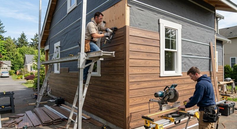 Faux Wood Siding Installation in Harrison, TN