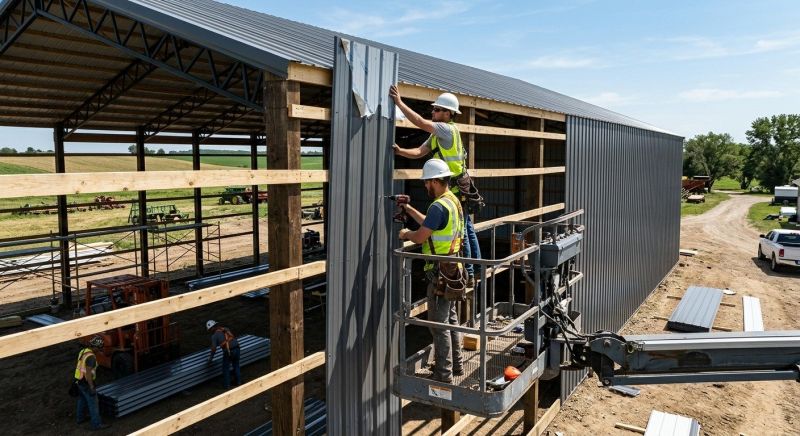 Metal Barn Siding Installation in Rhea County, TN