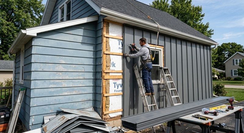 Sheet Metal Siding Replacement in Rhea County, TN